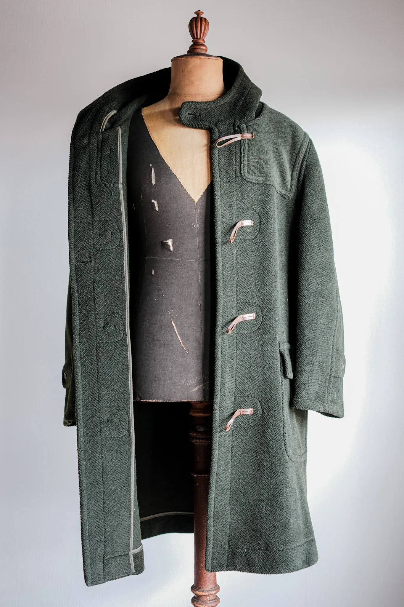 【~90's】Old INVERTERE HBT Wool Duffle Coat "Moorbrook" "DAVIDE CENCI 別注"