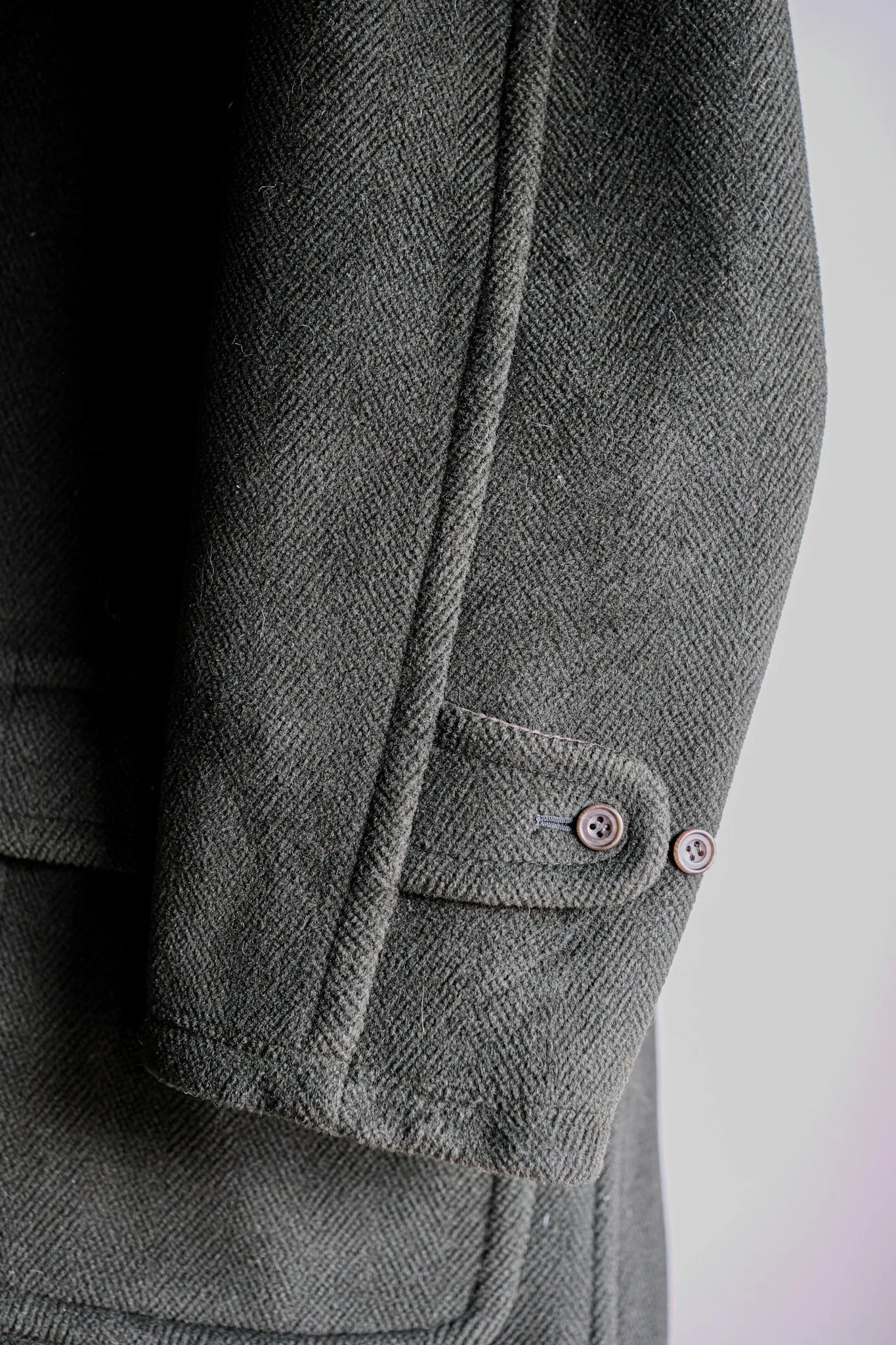 【~90's】Old INVERTERE HBT Wool Duffle Coat "Moorbrook" "DAVIDE CENCI 別注"