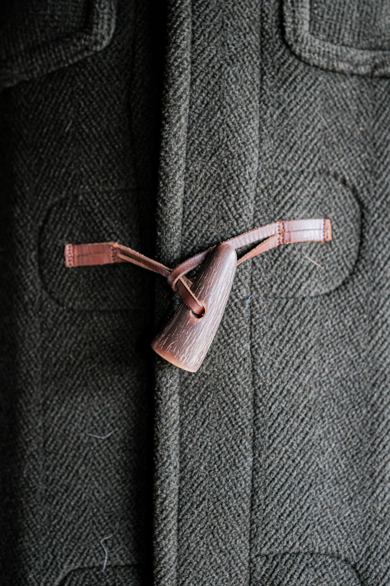 【~90's】Old INVERTERE HBT Wool Duffle Coat "Moorbrook" "DAVIDE CENCI 別注"
