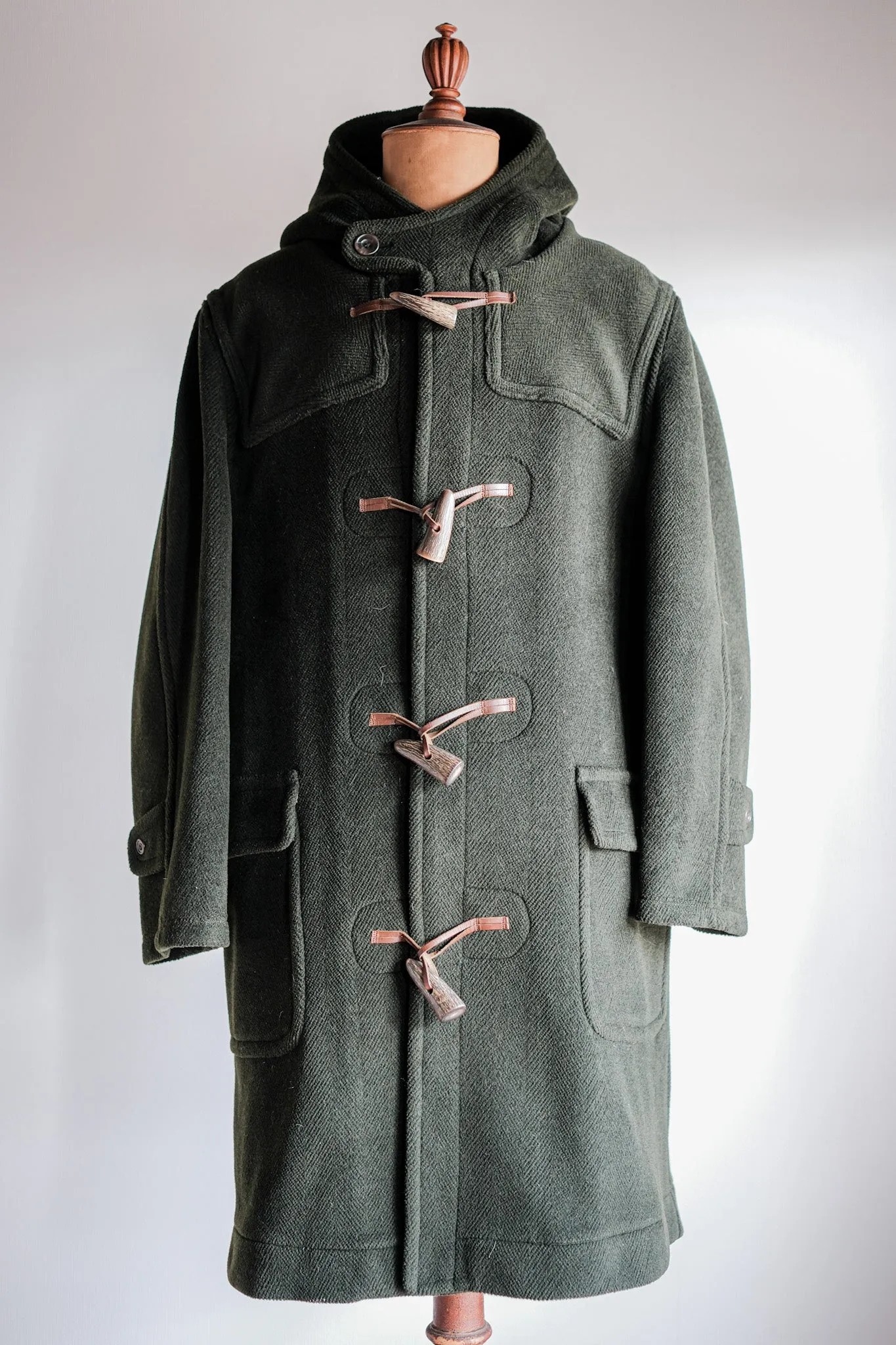 【~90's】Old INVERTERE HBT Wool Duffle Coat "Moorbrook" "DAVIDE CENCI 別注"