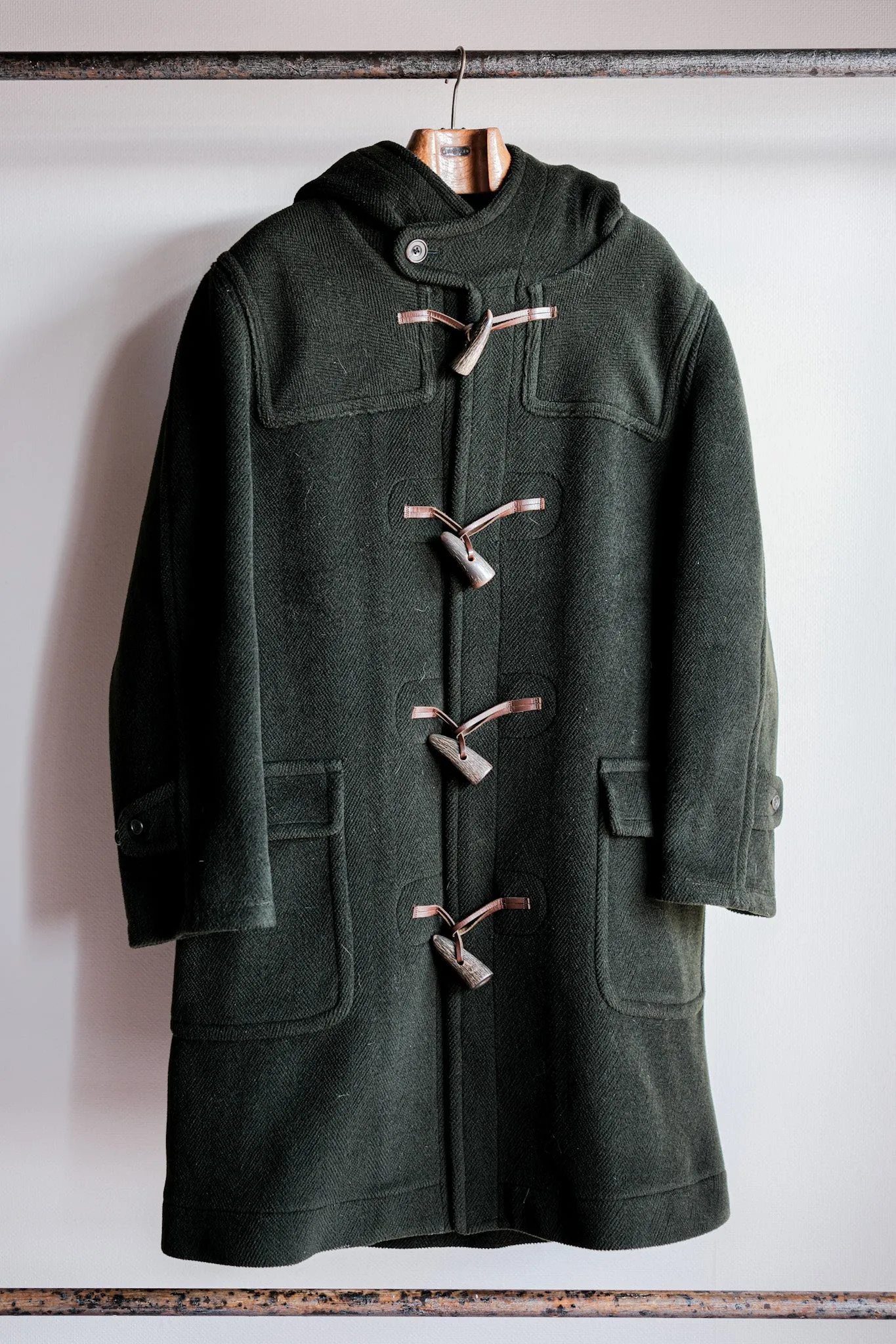 【~90's】Old INVERTERE HBT Wool Duffle Coat "Moorbrook" "DAVIDE CENCI 別注"