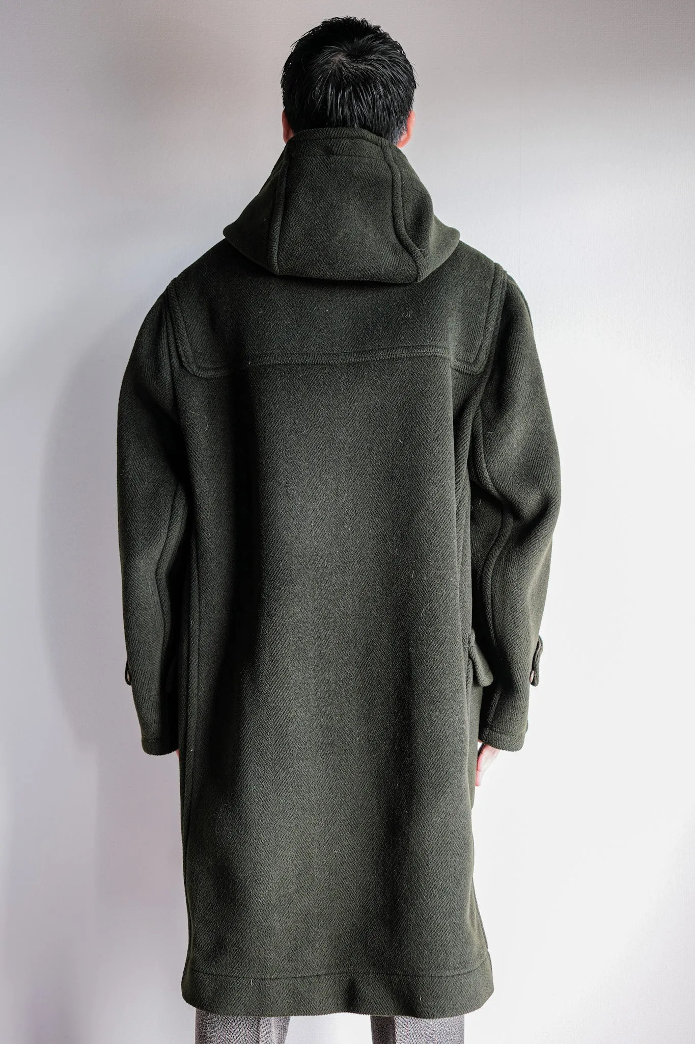 【~90's】Old INVERTERE HBT Wool Duffle Coat "Moorbrook" "DAVIDE CENCI 別注"