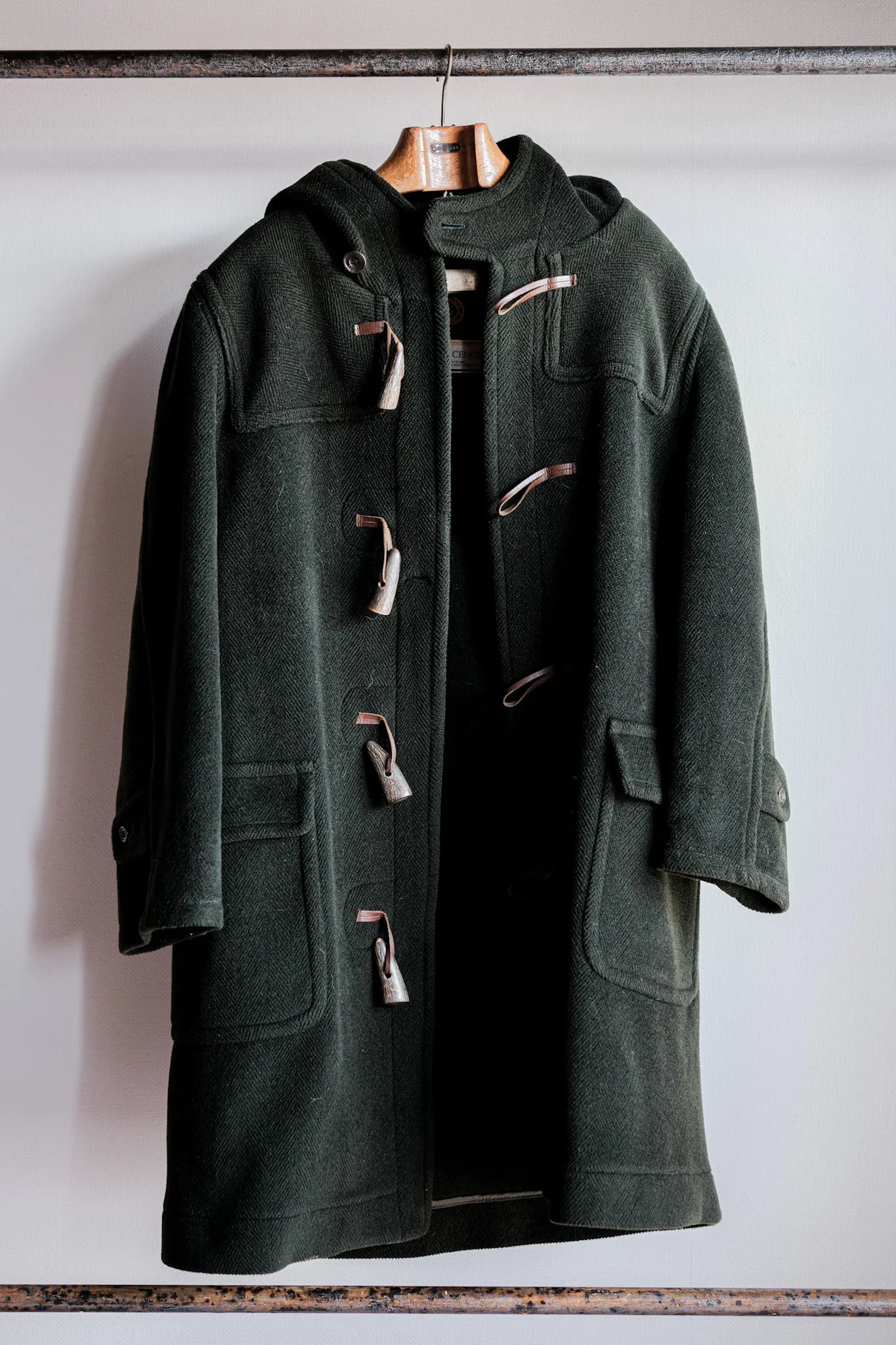 【~90's】Old INVERTERE HBT Wool Duffle Coat "Moorbrook" "DAVIDE CENCI 別注"