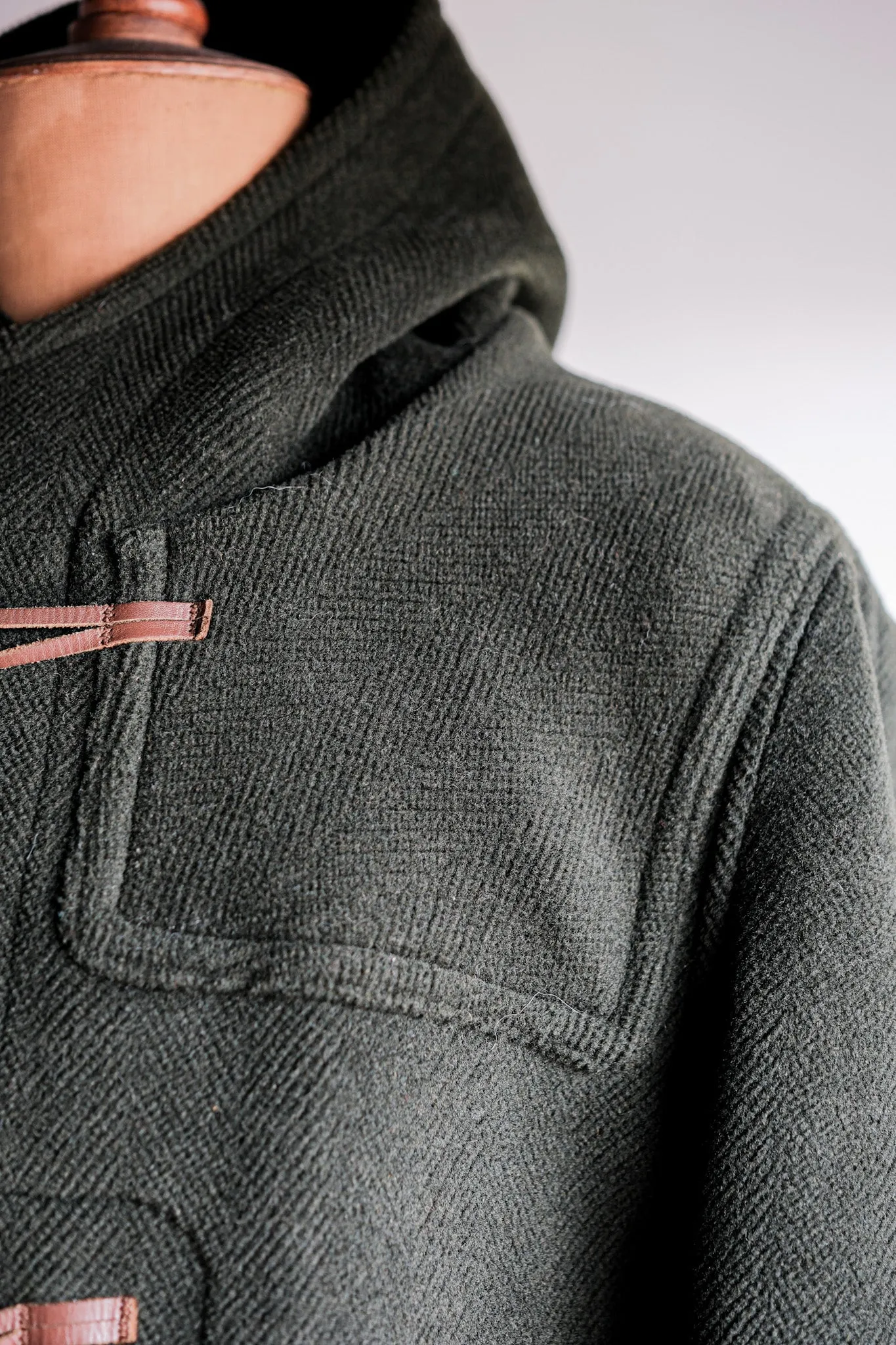【~90's】Old INVERTERE HBT Wool Duffle Coat "Moorbrook" "DAVIDE CENCI 別注"