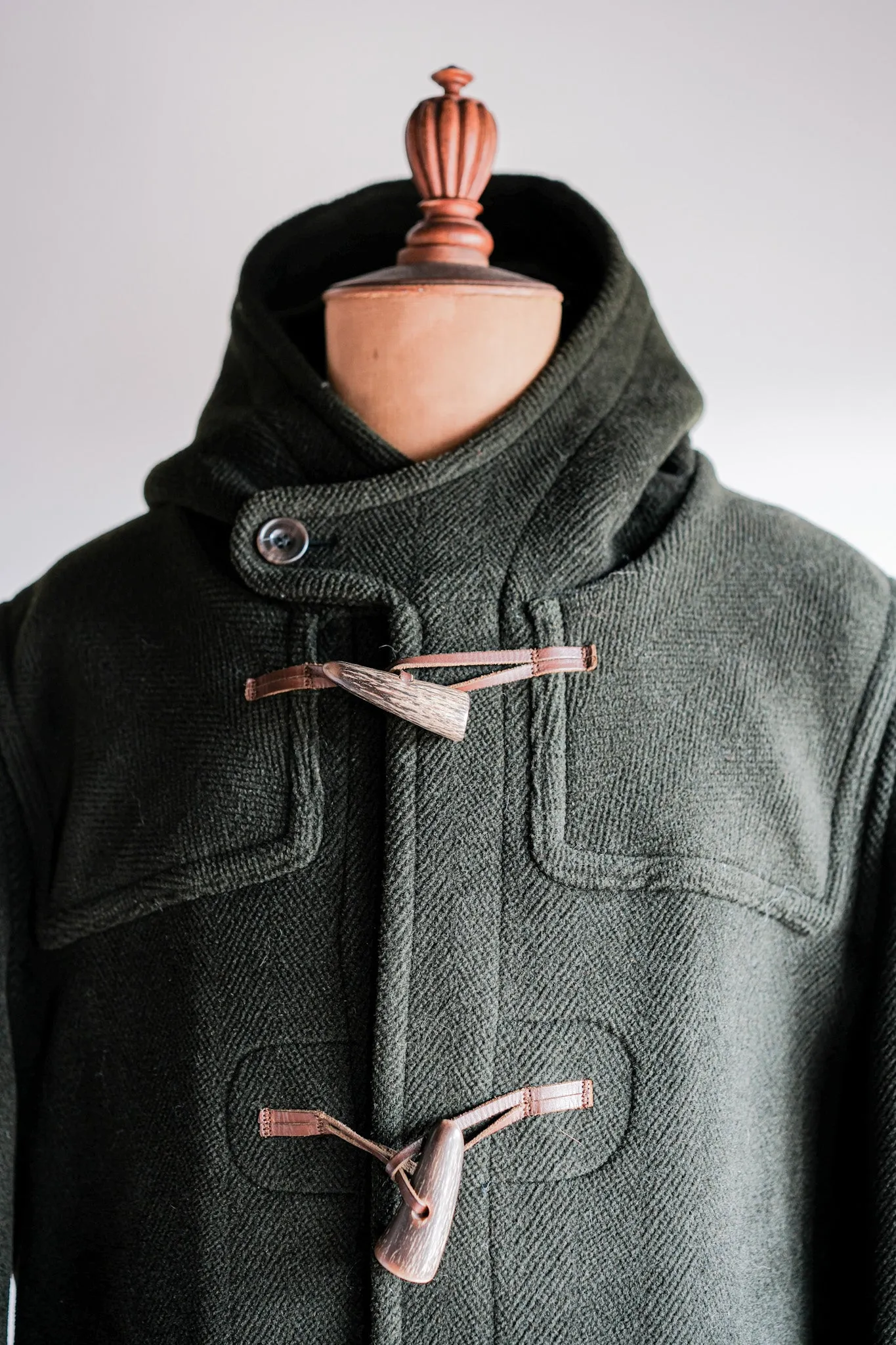 【~90's】Old INVERTERE HBT Wool Duffle Coat "Moorbrook" "DAVIDE CENCI 別注"