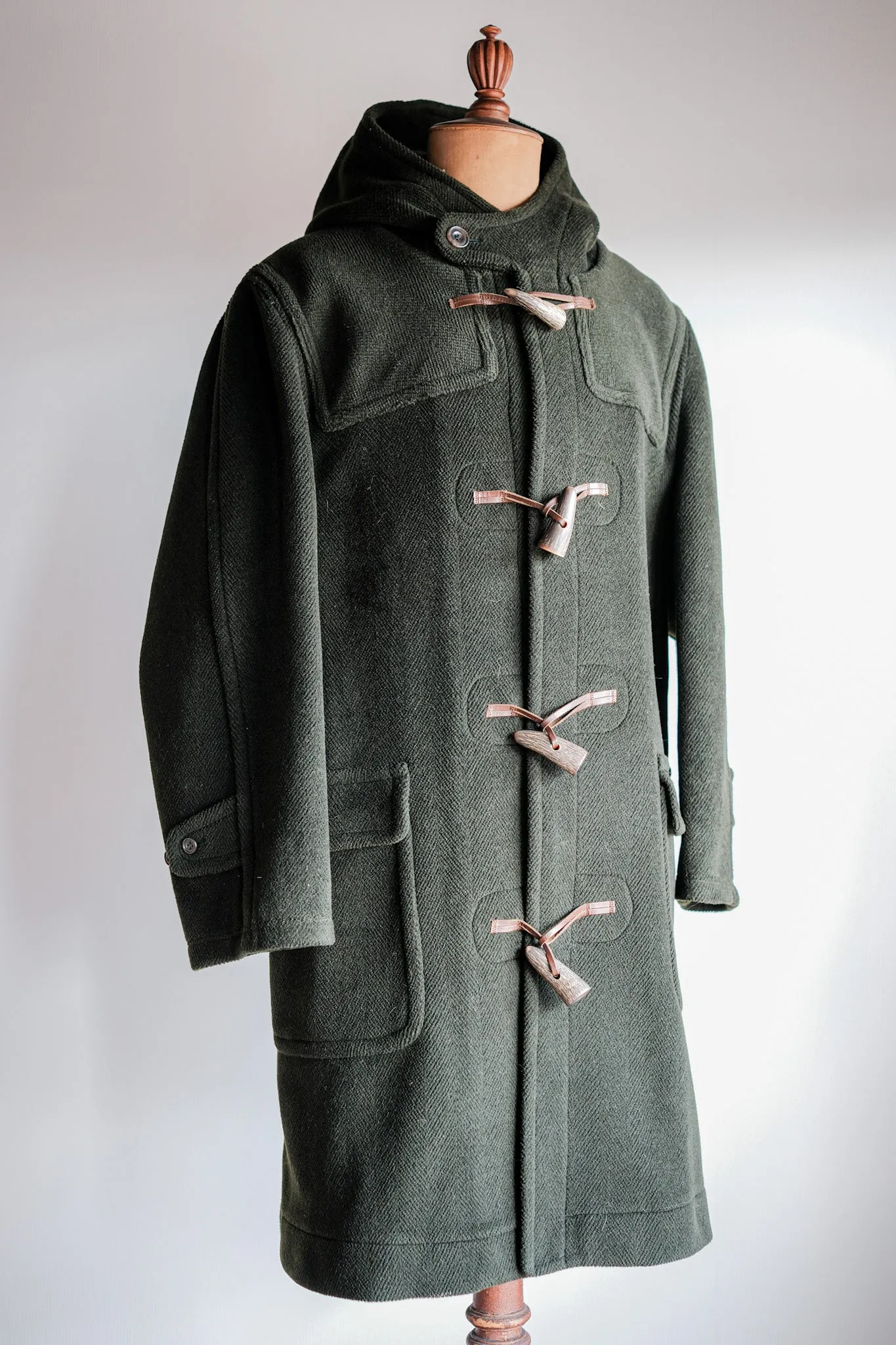 【~90's】Old INVERTERE HBT Wool Duffle Coat "Moorbrook" "DAVIDE CENCI 別注"