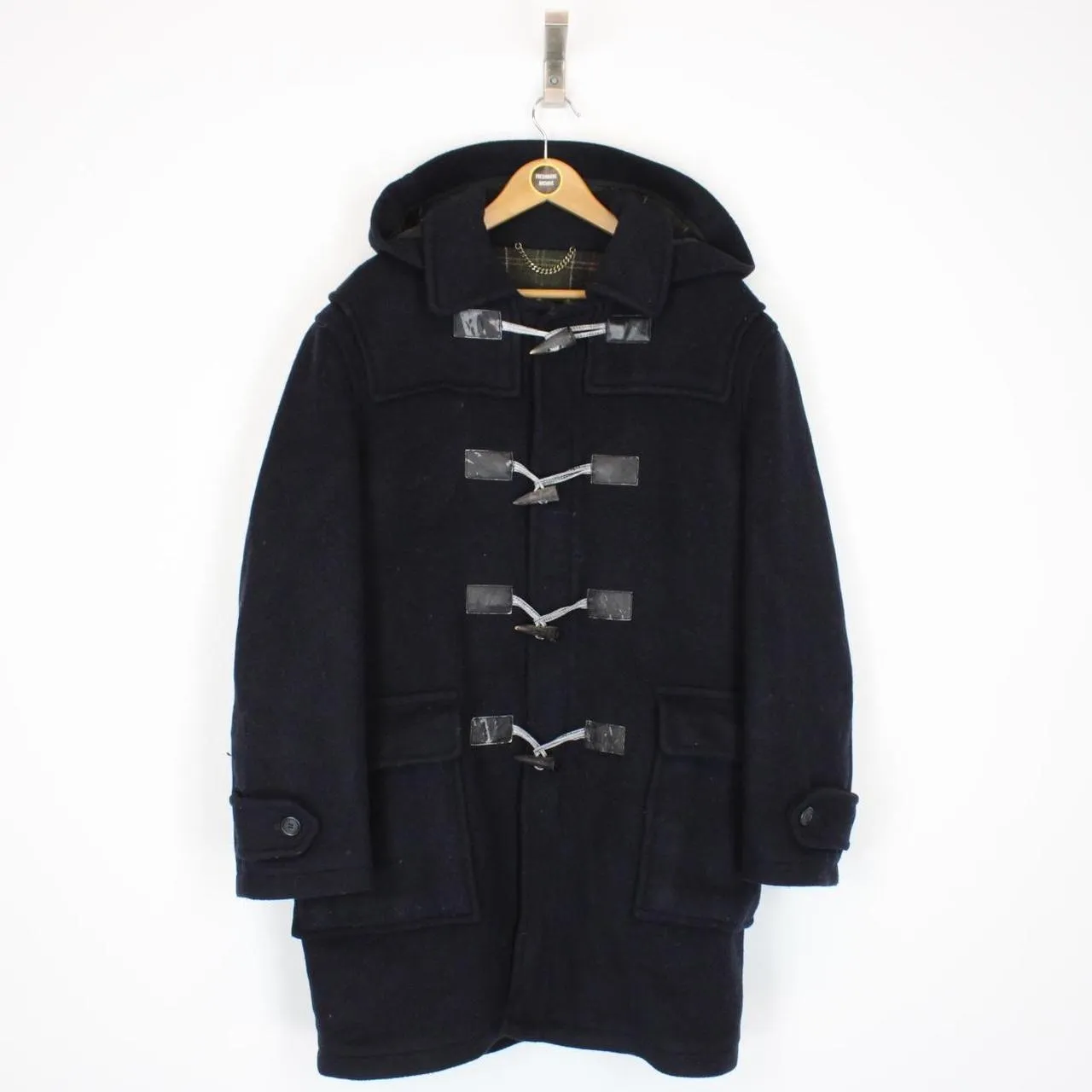 Barbour Wool Hooded Duffle Coat Large