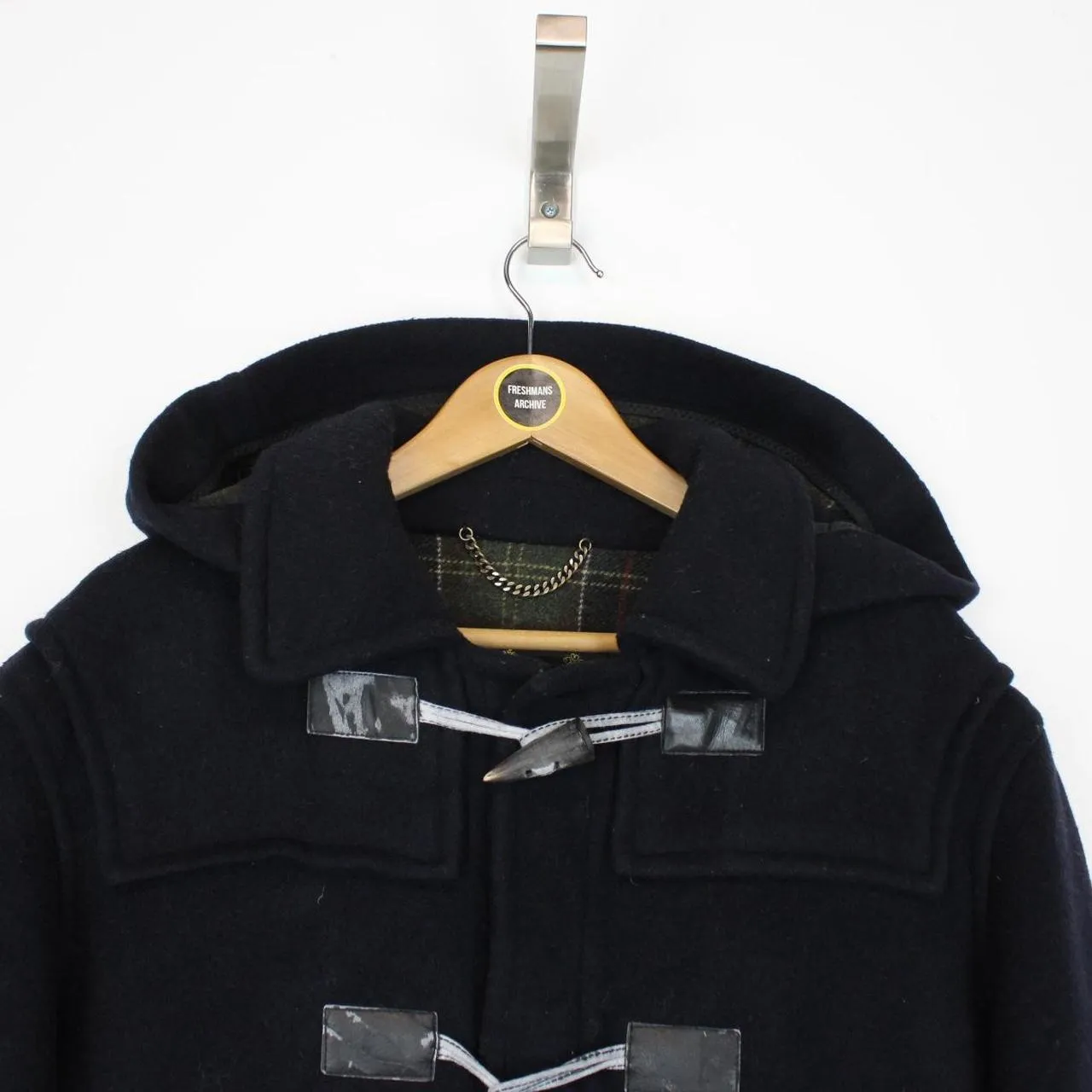 Barbour Wool Hooded Duffle Coat Large