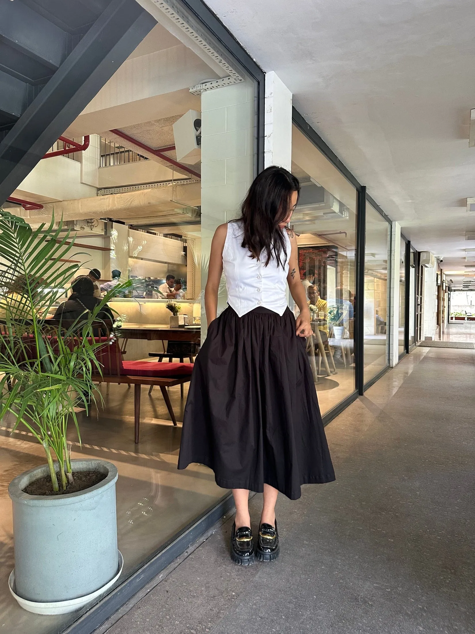 Black Midi Skirt