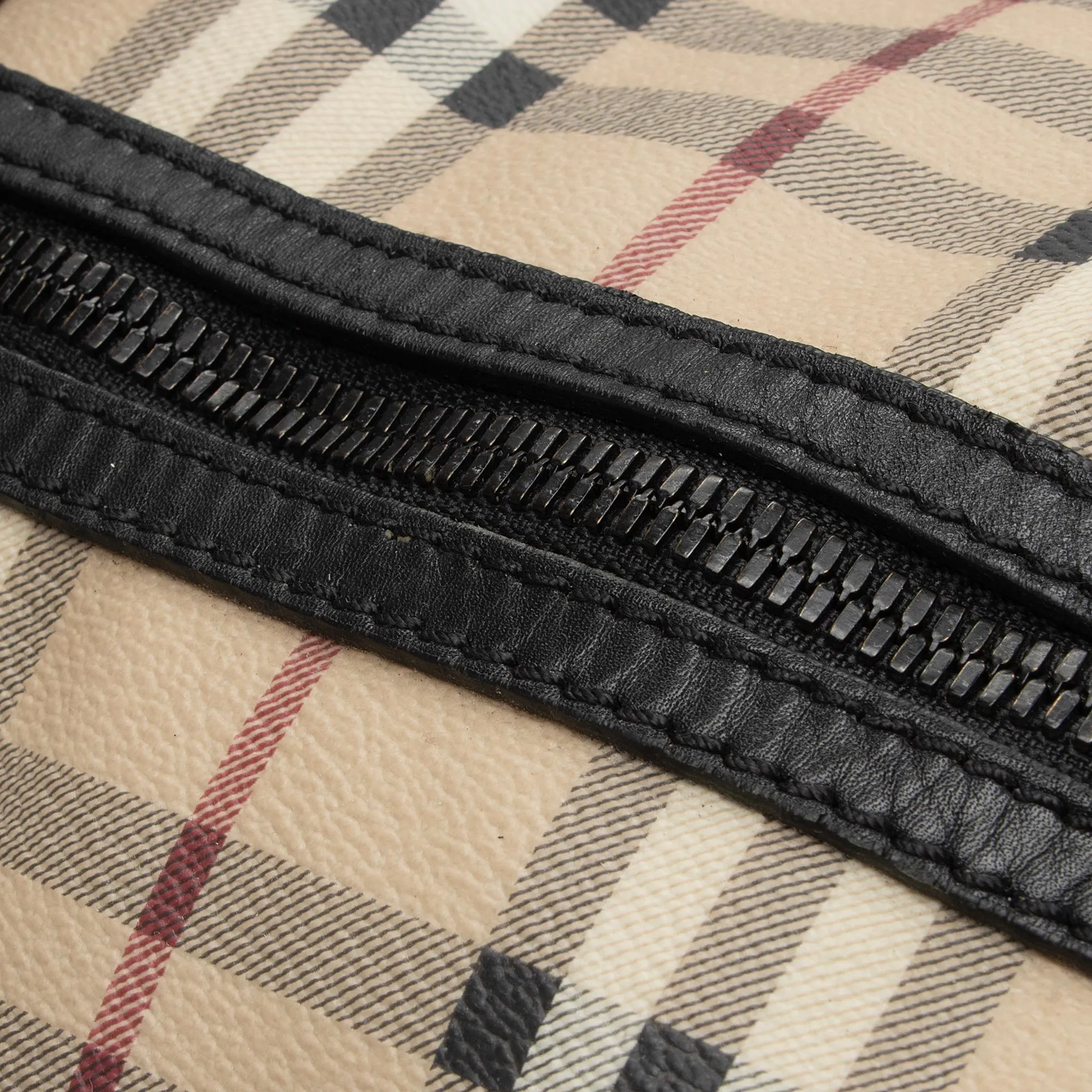 Burberry Haymarket Check Holdall Duffle Bag (SHF-htwN9P)