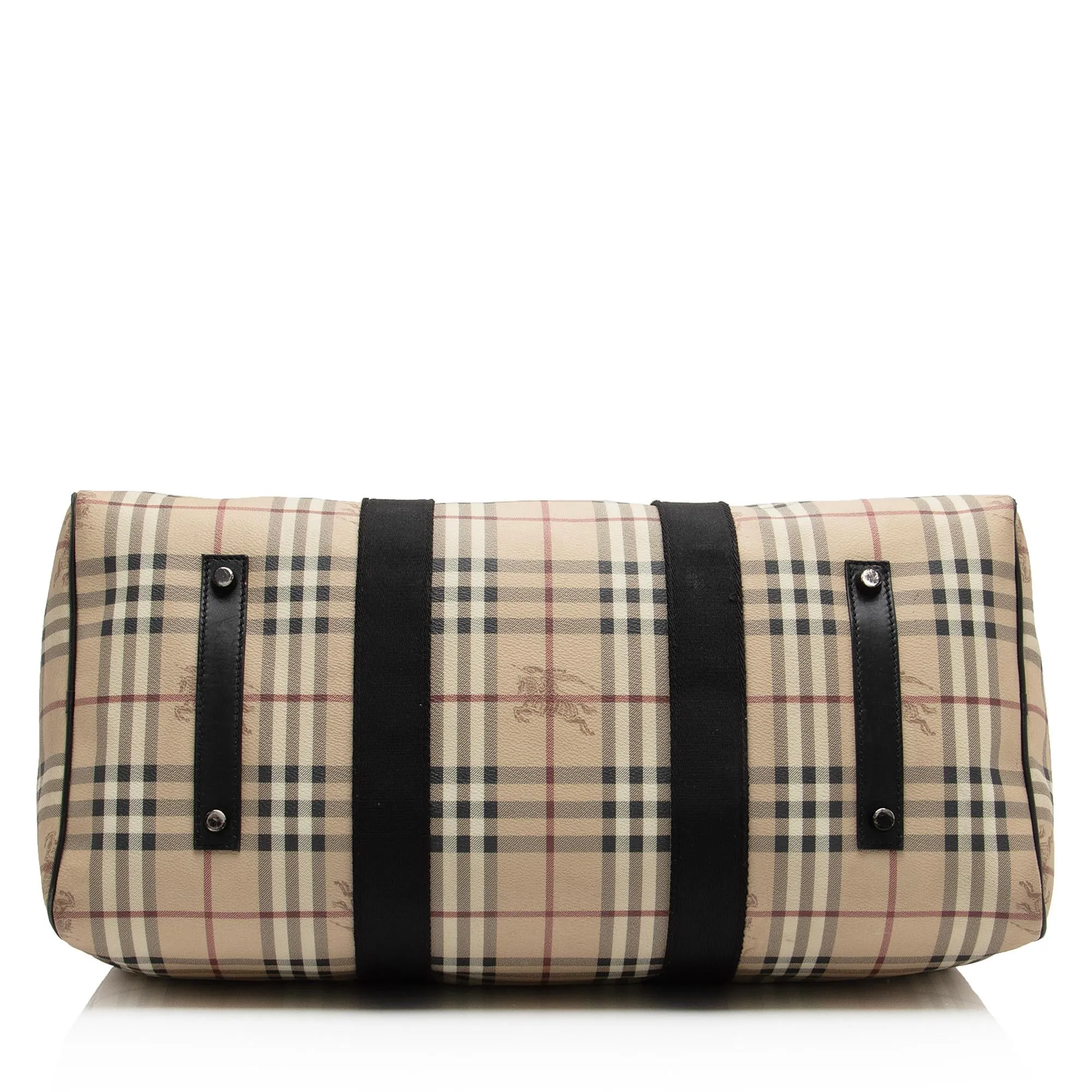 Burberry Haymarket Check Holdall Duffle Bag (SHF-htwN9P)