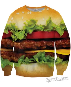 Burger Crewneck Sweatshirt