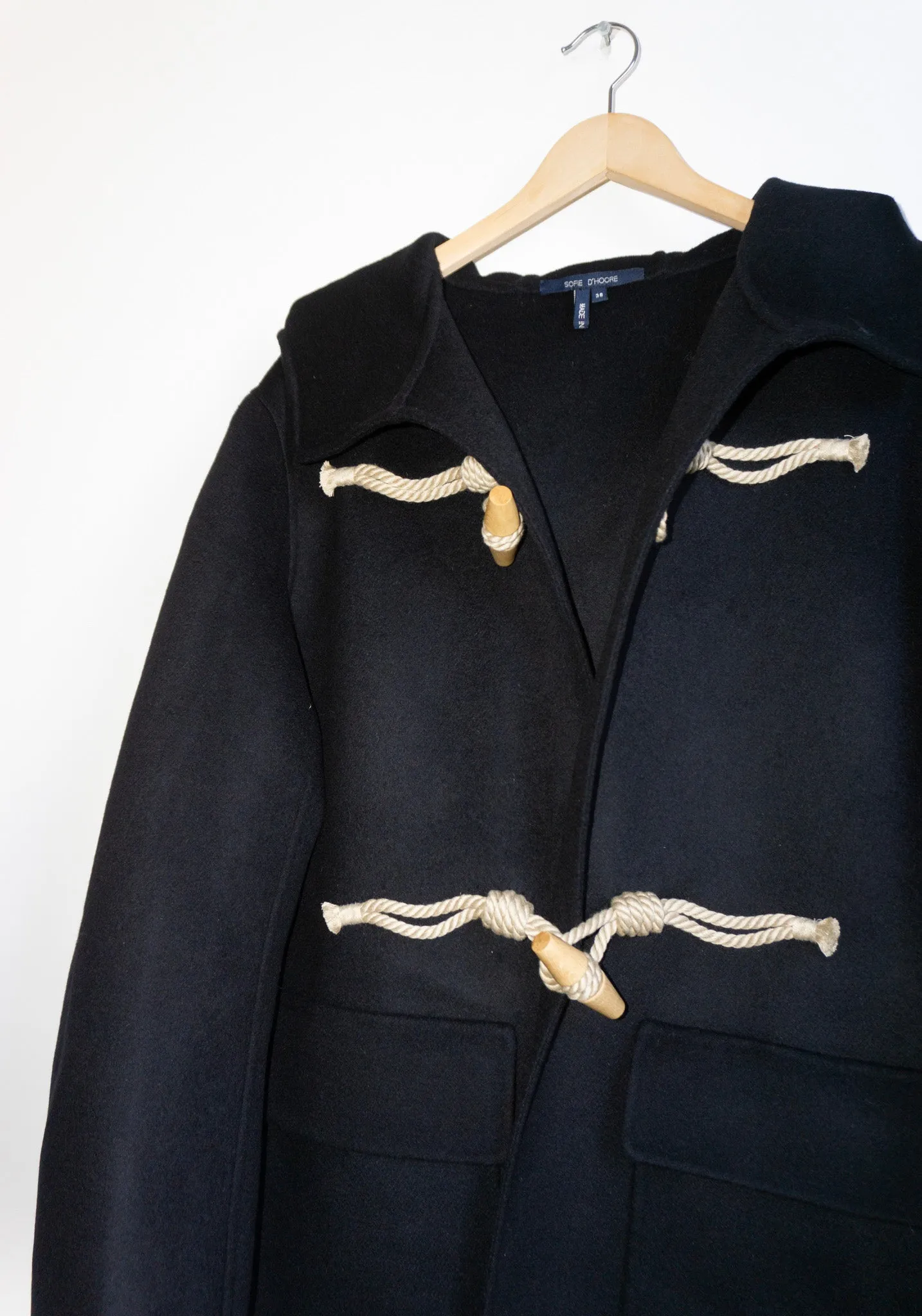 Castle Duffle Coat in Black