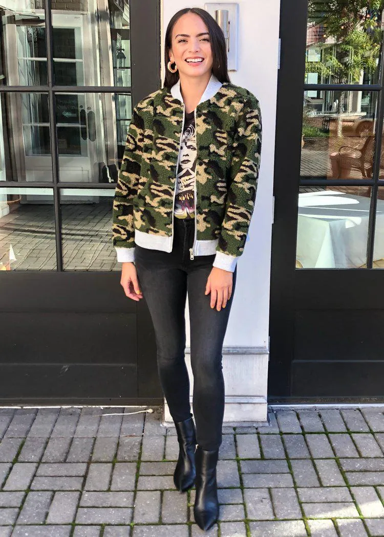 Chaser Teddy Camo Bomber Jacket ***FINAL SALE***