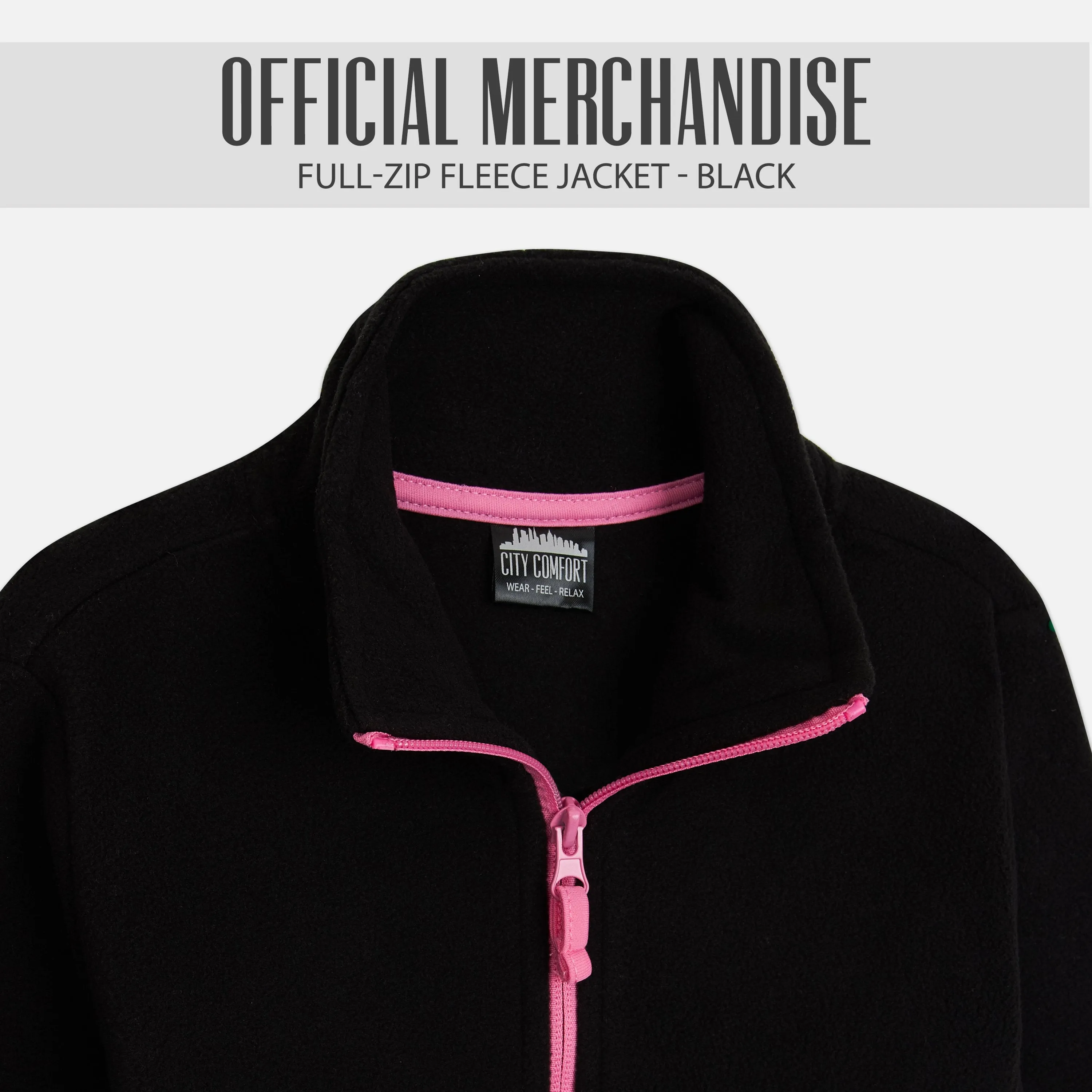 CityComfort Kids Fleece Jacket, Full-Zip Girls Polar Fleece Jacket Outdoors