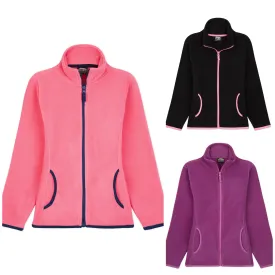 CityComfort Kids Fleece Jacket, Full-Zip Girls Polar Fleece Jacket Outdoors