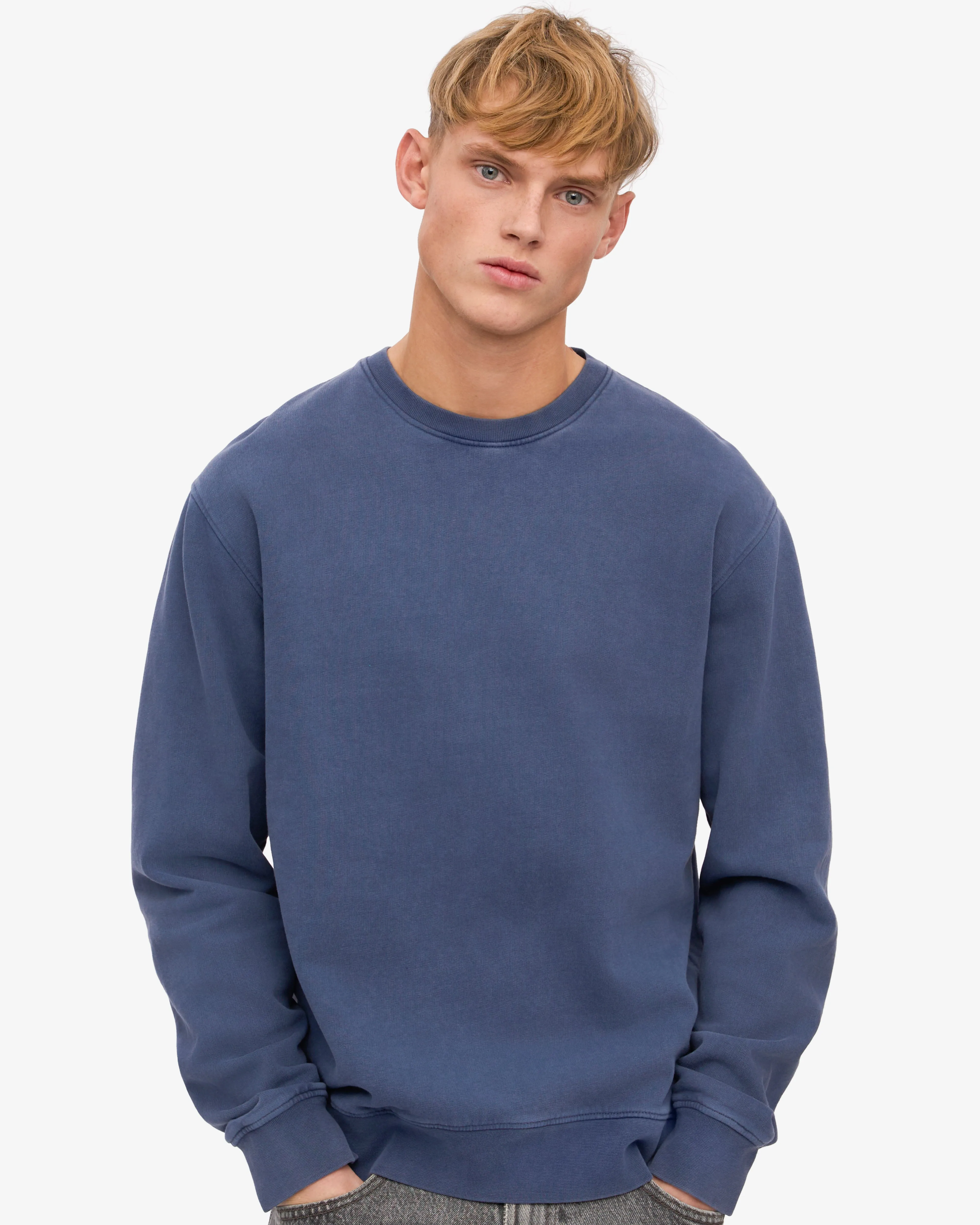 Classic Organic Crew - Neptune Blue