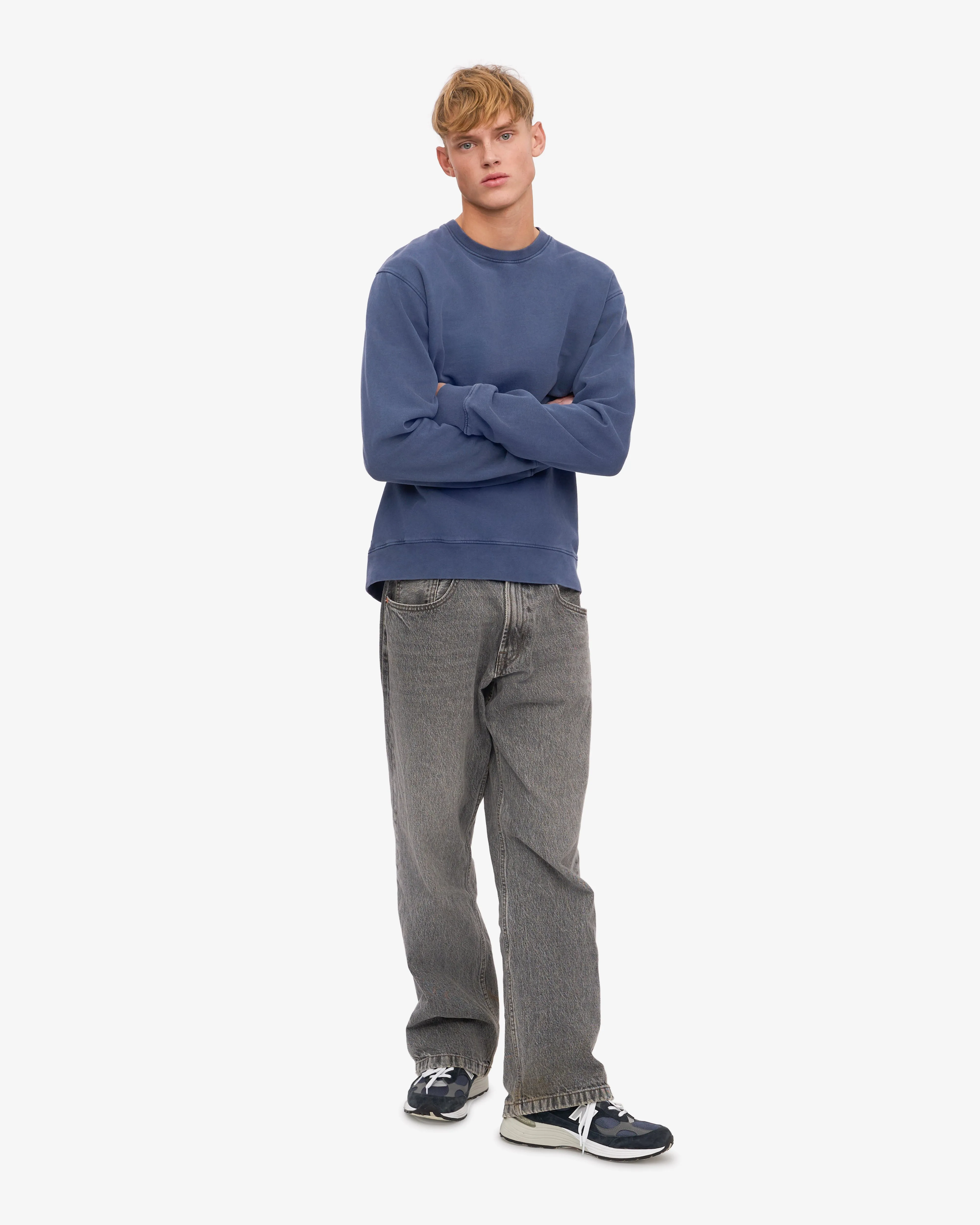 Classic Organic Crew - Neptune Blue