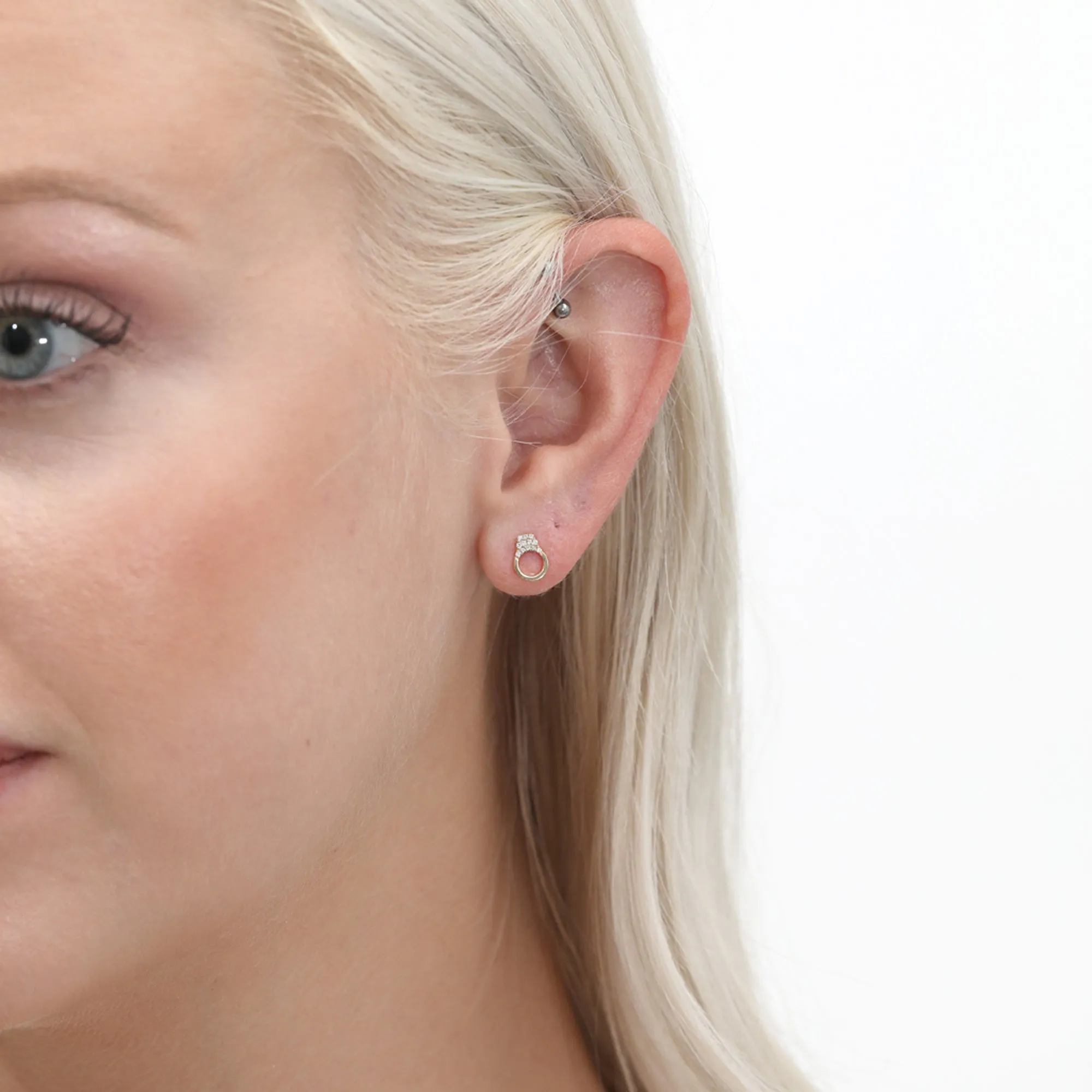 Diamond Handcuff Studs, Charlotte