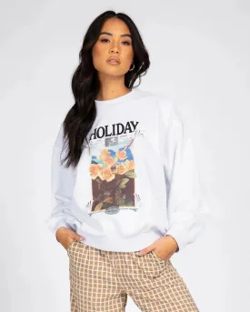 Dream Holiday Oversize Crew Neck Fleece