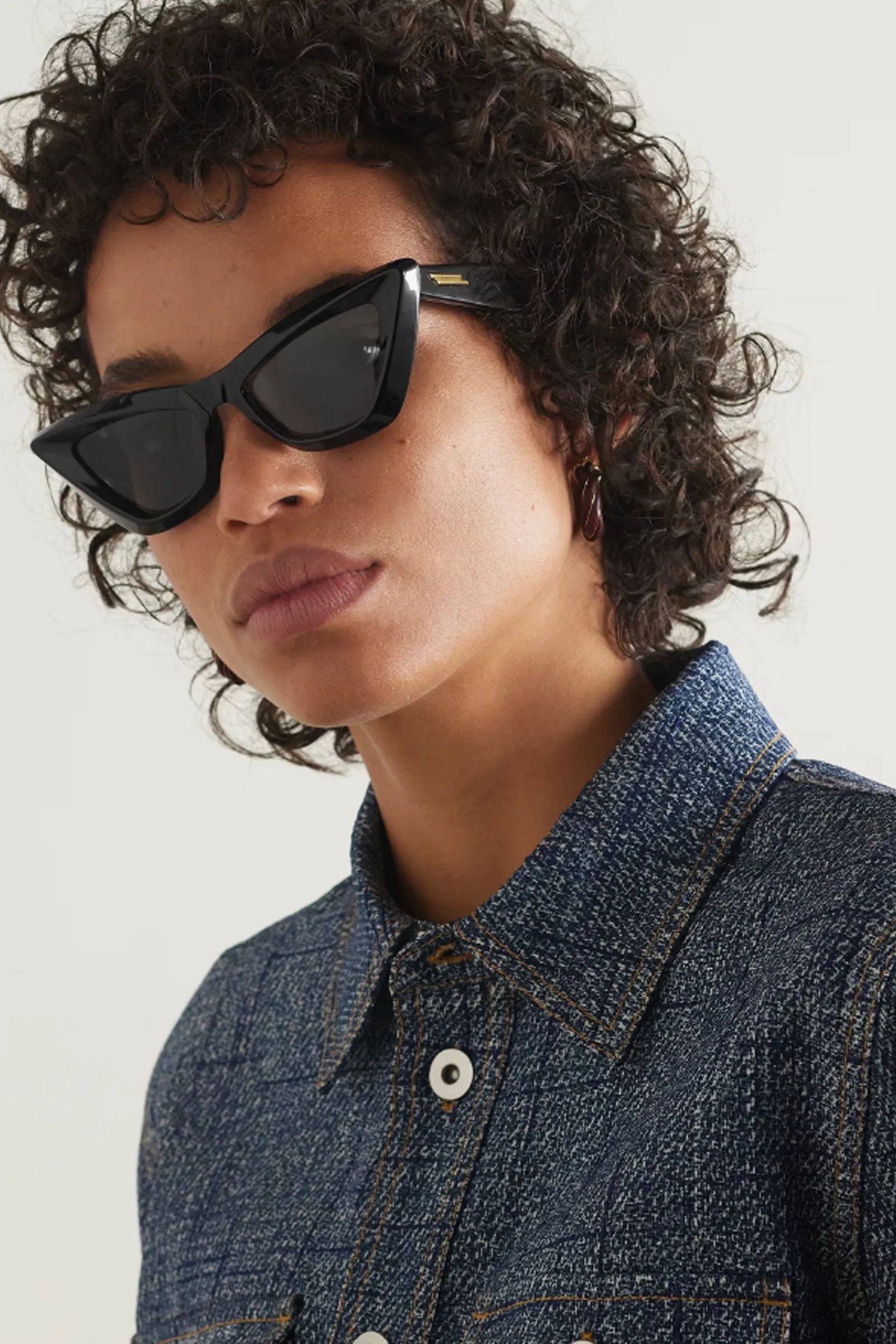Edgy Cat-Eye Acetate Sunglasses