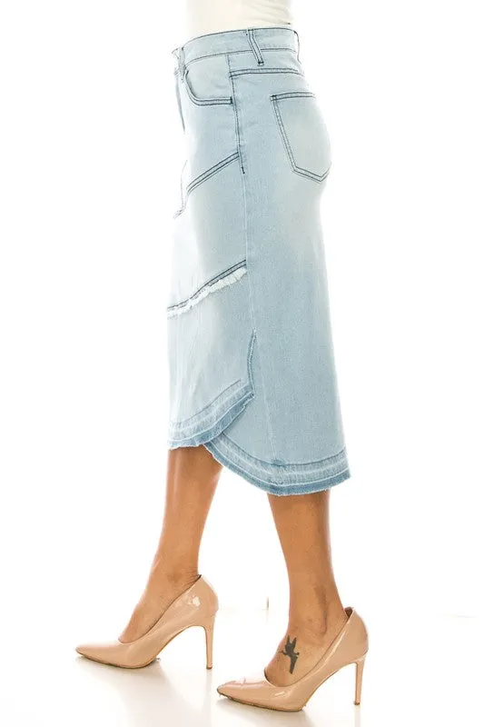 Emily Light Denim Skirt