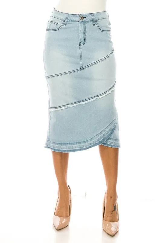 Emily Light Denim Skirt