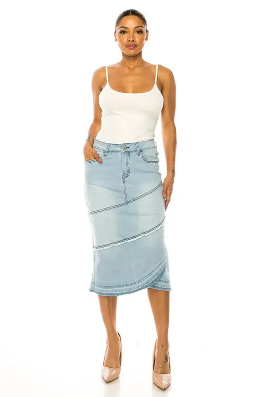 Emily Light Denim Skirt