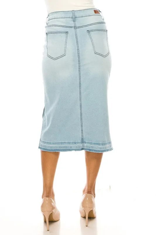 Emily Light Denim Skirt