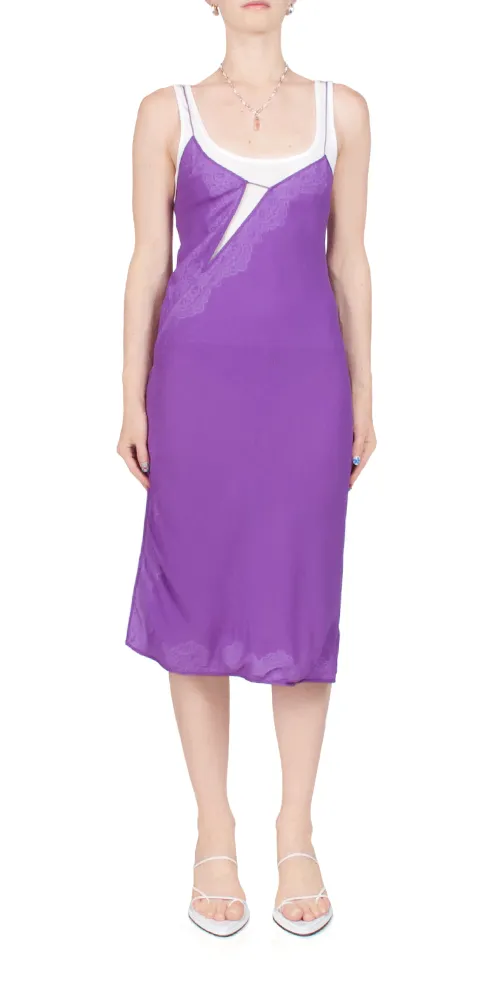 Encased Lace Cami Tank Dress