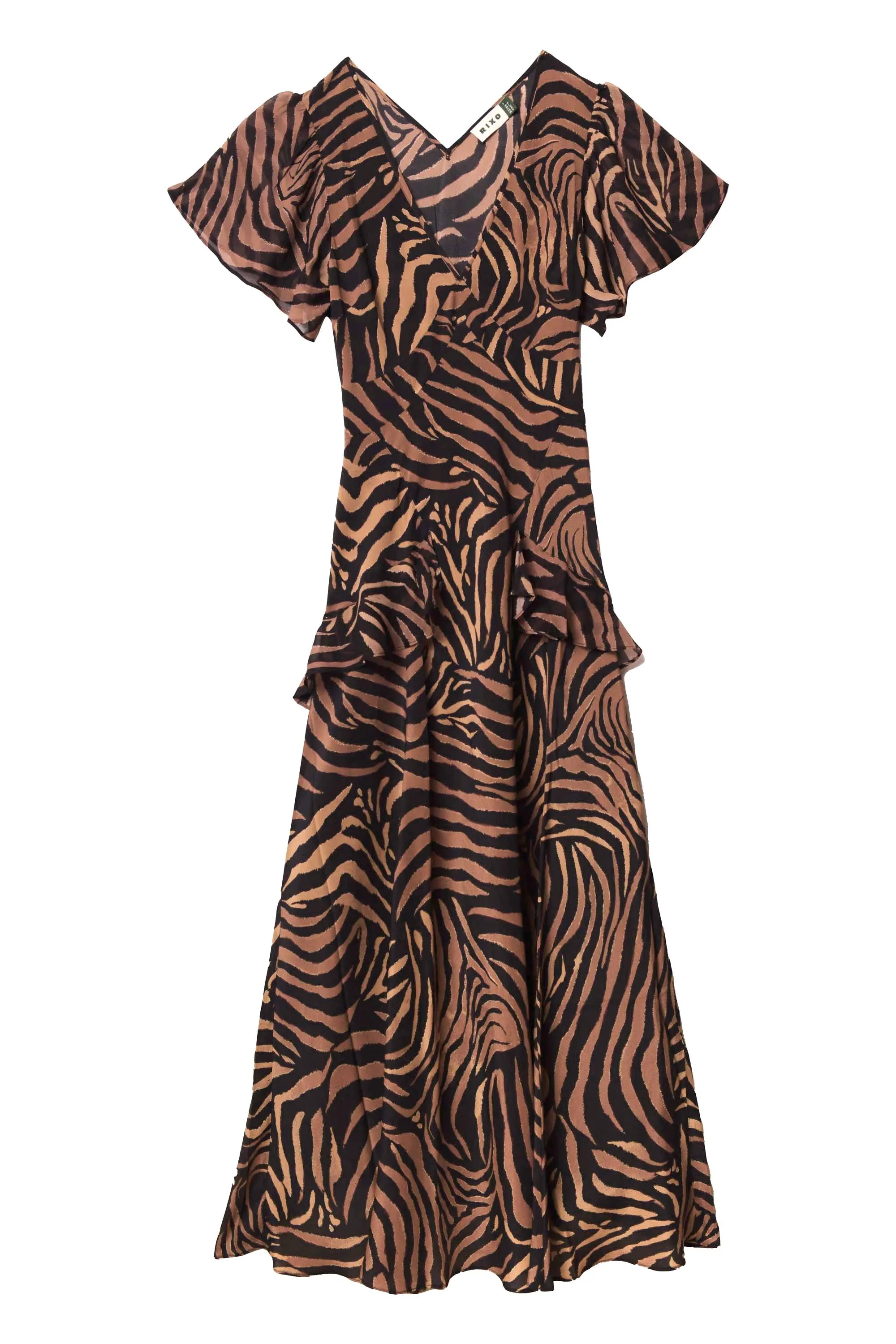 Evie - Tiger Patchwork Black