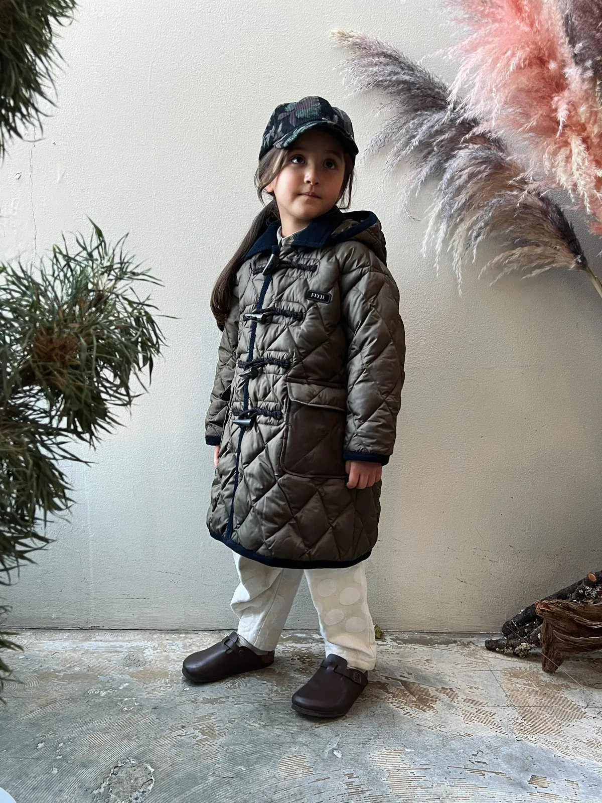Flare Ball Quilted Duffle Coat