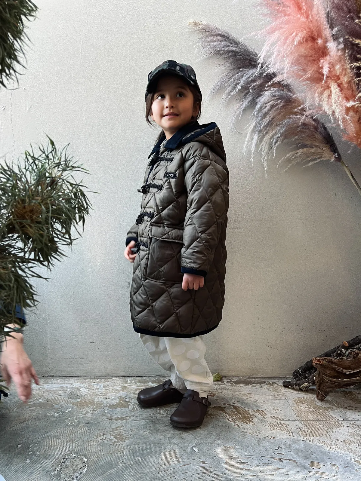 Flare Ball Quilted Duffle Coat