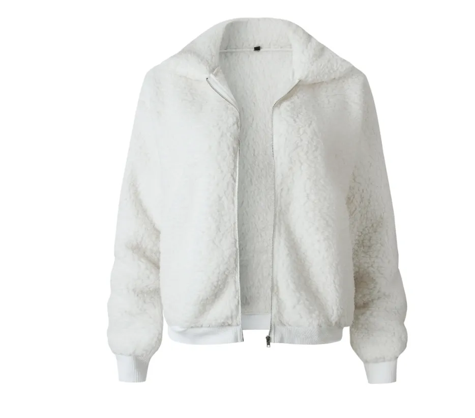 Fleece Long Sleeve Zipper Jacket