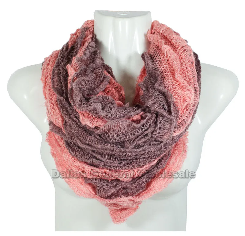 Girls 2-in-1 Multi-Wear Infinity Circle Scarves Wholesale