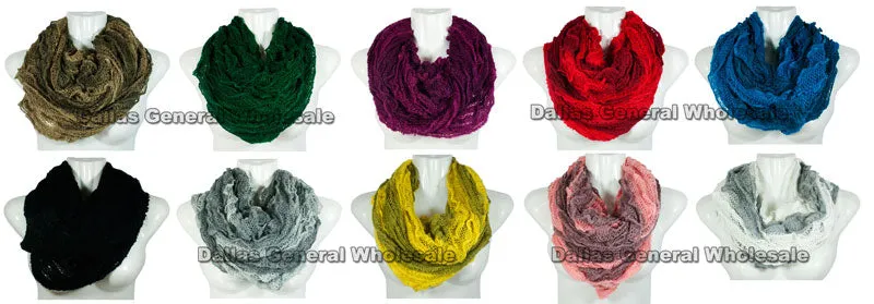 Girls 2-in-1 Multi-Wear Infinity Circle Scarves Wholesale
