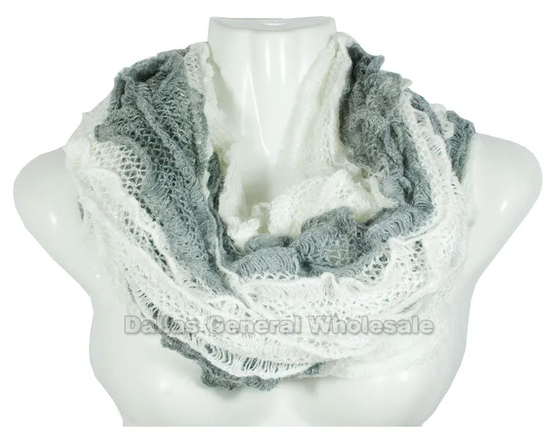 Girls 2-in-1 Multi-Wear Infinity Circle Scarves Wholesale