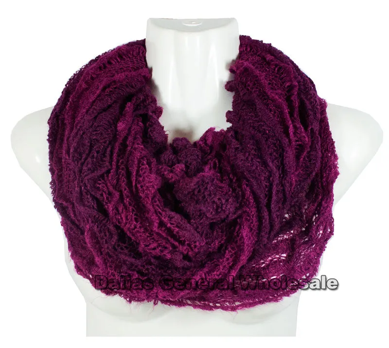Girls 2-in-1 Multi-Wear Infinity Circle Scarves Wholesale
