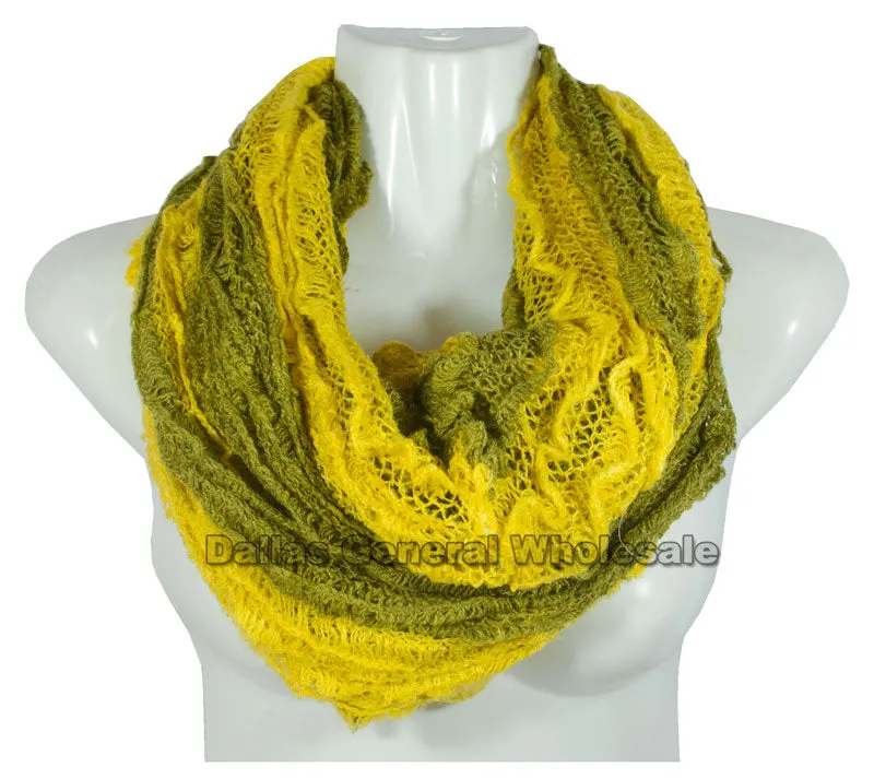 Girls 2-in-1 Multi-Wear Infinity Circle Scarves Wholesale