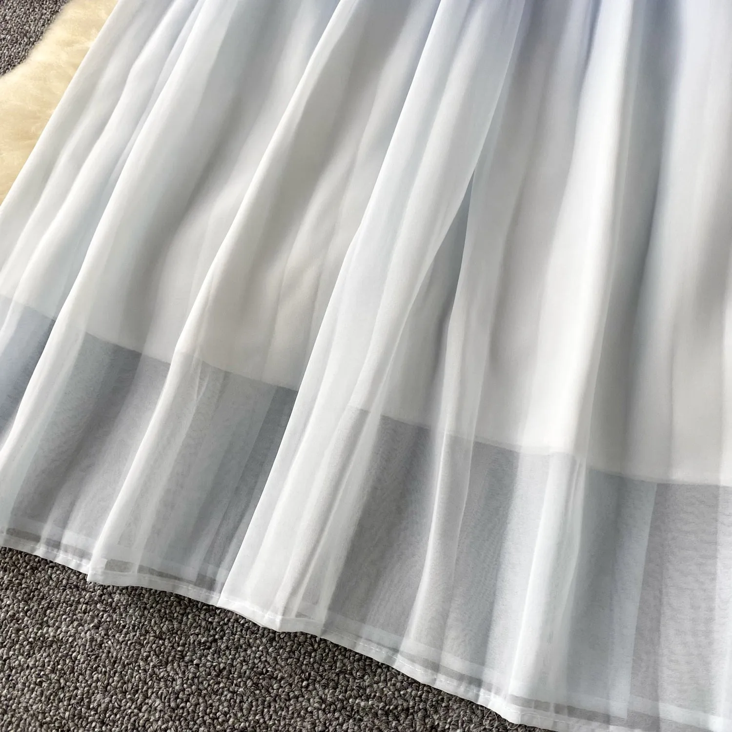 Gradient Color Oversized Slip Dress