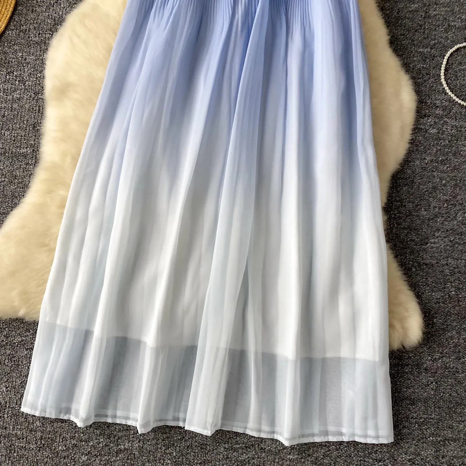 Gradient Color Oversized Slip Dress