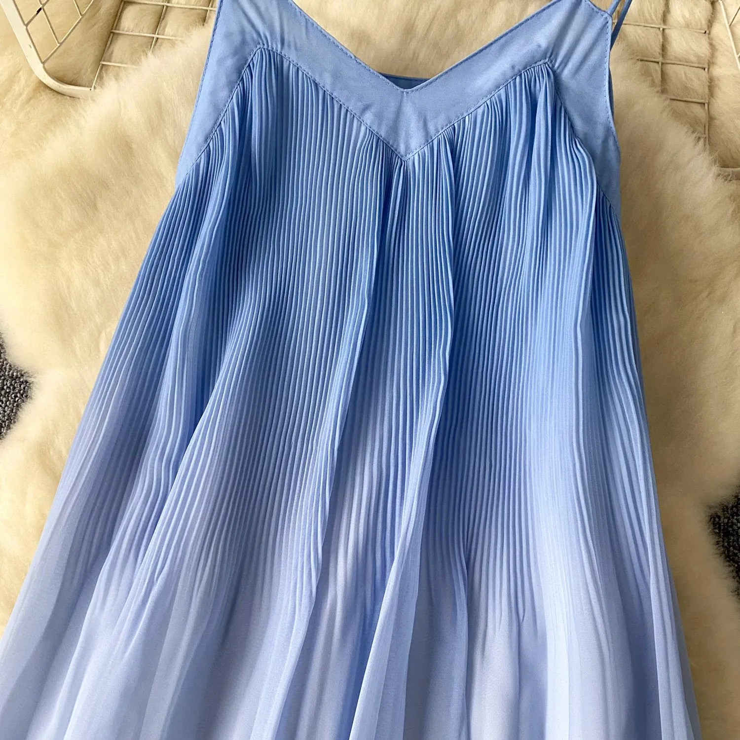 Gradient Color Oversized Slip Dress