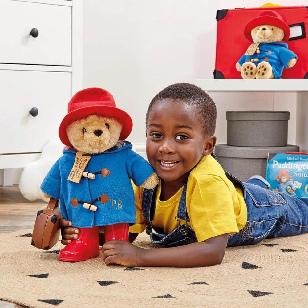 Large Classic Paddington Bear With Boots & Suitcase