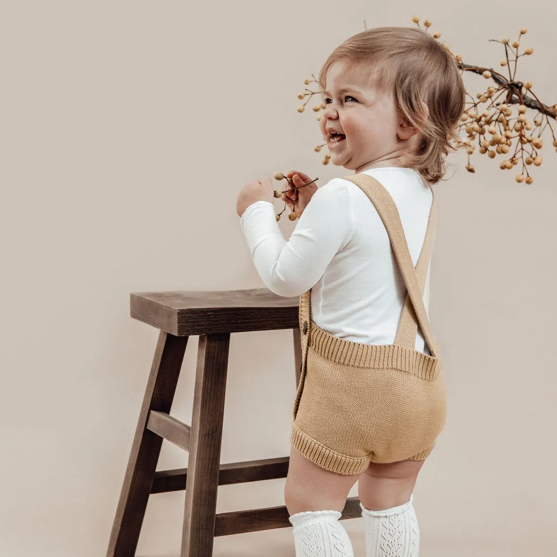 【LAST ONE】Aster & Oak - Taupe Knit Romper