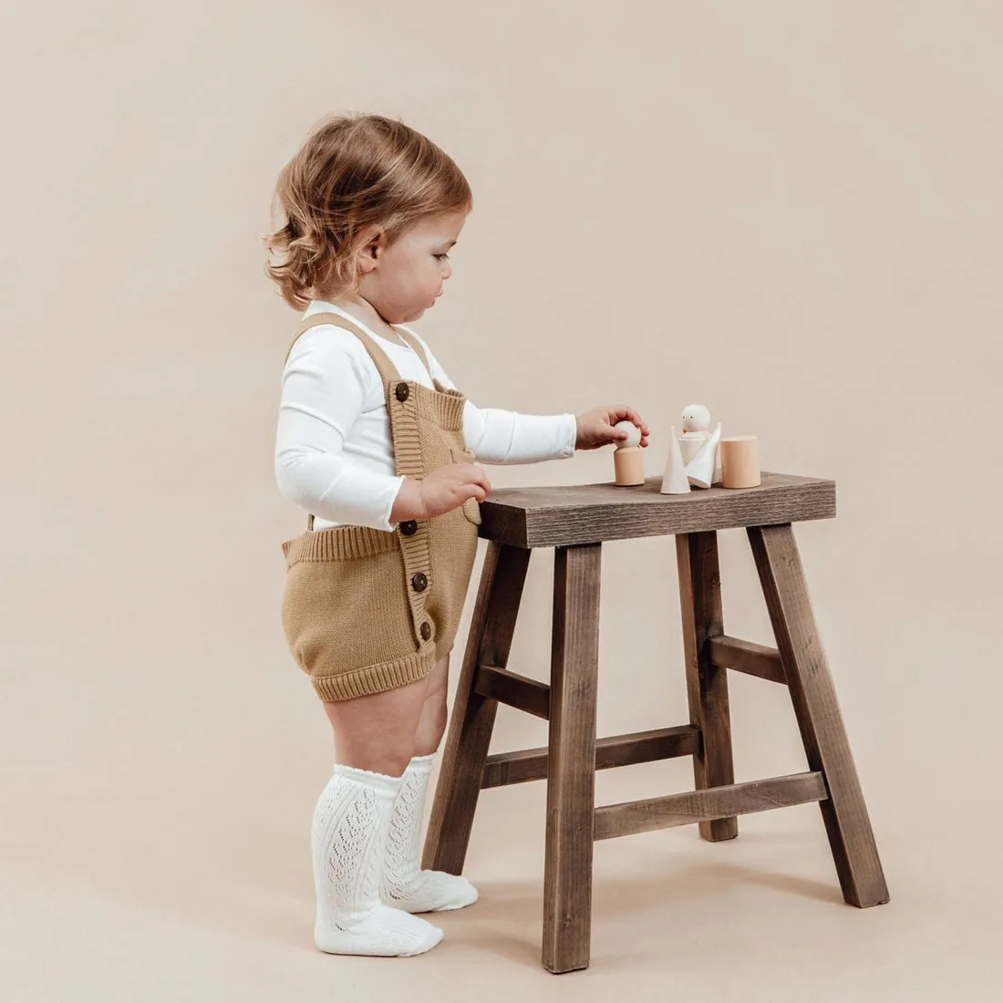 【LAST ONE】Aster & Oak - Taupe Knit Romper