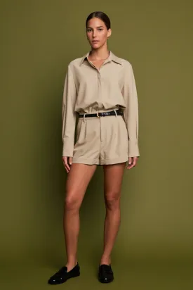 Long Sleeve Collared Romper