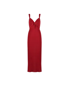 MAUDE SILK SLIP STRAWBERRY