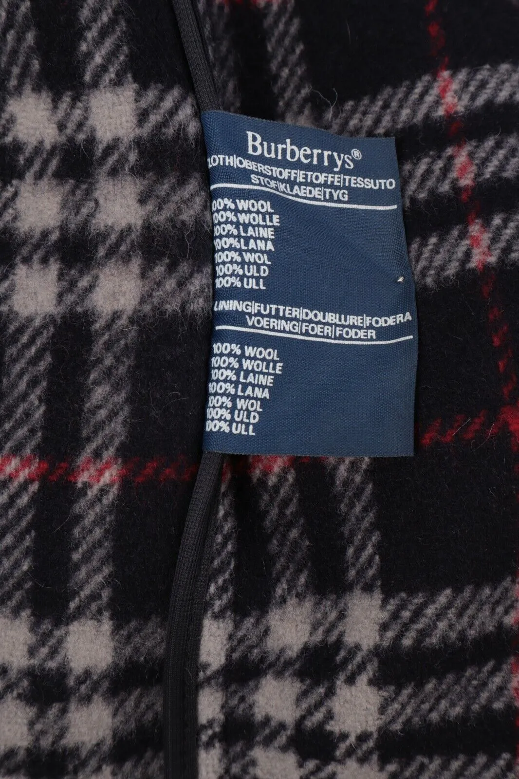 Men's Vintage BURBERRYS Navy Wool Duffle Coat Size EU 50 / 40 UK
