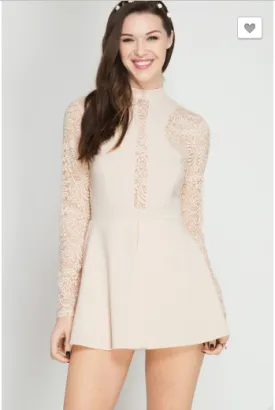 Over The Taupe Romper