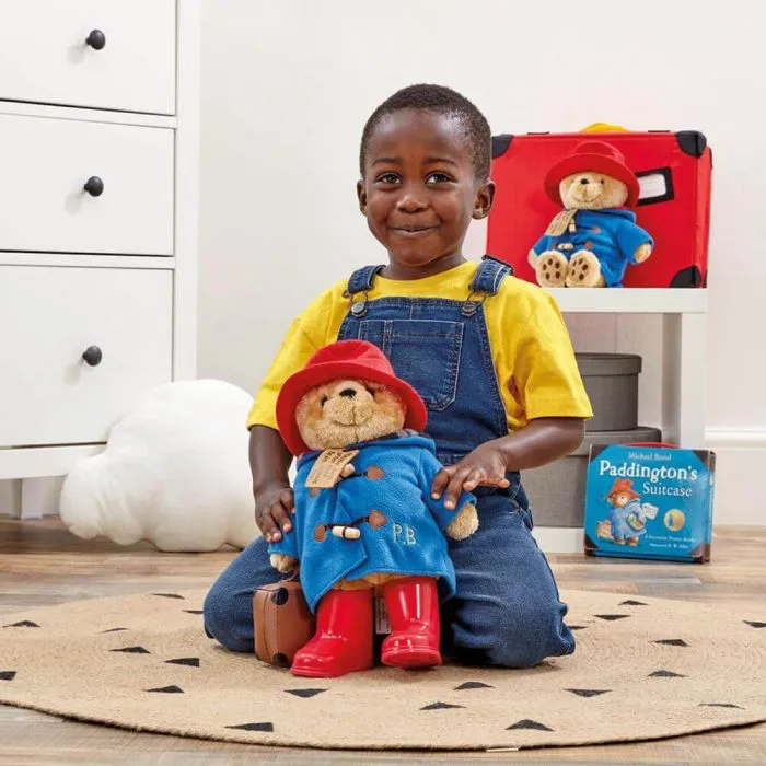 PADDINGTON WITH BOOTS EMBROIDERED COAT & SUITCASE LARGE